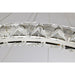 SATCO/NUVO Asher LED 36 Inch Round Pendant 50W 3000K 90 CRI Polished Nickel Finish K9 Crystal (62-2442)