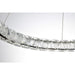 SATCO/NUVO Asher LED 36 Inch Round Pendant 50W 3000K 90 CRI Polished Nickel Finish K9 Crystal (62-2442)
