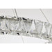 SATCO/NUVO Asher LED 36 Inch Round Pendant 50W 3000K 90 CRI Polished Nickel Finish K9 Crystal (62-2442)