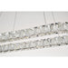 SATCO/NUVO Asher LED 36 Inch Round Pendant 50W 3000K 90 CRI Polished Nickel Finish K9 Crystal (62-2442)