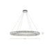 SATCO/NUVO Asher LED 36 Inch Round Pendant 50W 3000K 90 CRI Polished Nickel Finish K9 Crystal (62-2442)