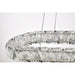 SATCO/NUVO Asher LED 36 Inch Oval Pendant 50W 3000K 90 CRI Polished Nickel Finish K9 Crystal (62-2443)