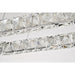 SATCO/NUVO Asher LED 36 Inch Oval Pendant 50W 3000K 90 CRI Polished Nickel Finish K9 Crystal (62-2443)