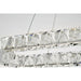 SATCO/NUVO Asher LED 36 Inch Oval Pendant 50W 3000K 90 CRI Polished Nickel Finish K9 Crystal (62-2443)