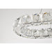 SATCO/NUVO Asher LED 36 Inch Oval Pendant 50W 3000K 90 CRI Polished Nickel Finish K9 Crystal (62-2443)