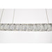 SATCO/NUVO Asher LED 36 Inch Oval Pendant 50W 3000K 90 CRI Polished Nickel Finish K9 Crystal (62-2443)