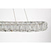 SATCO/NUVO Asher LED 36 Inch Oval Pendant 50W 3000K 90 CRI Polished Nickel Finish K9 Crystal (62-2443)