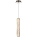 SATCO/NUVO Nova LED 16 Inch Mini Pendant Polished Nickel Finish K9 Crystal (62-2445)