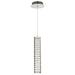SATCO/NUVO Nova LED 16 Inch Mini Pendant Polished Nickel Finish K9 Crystal (62-2445)