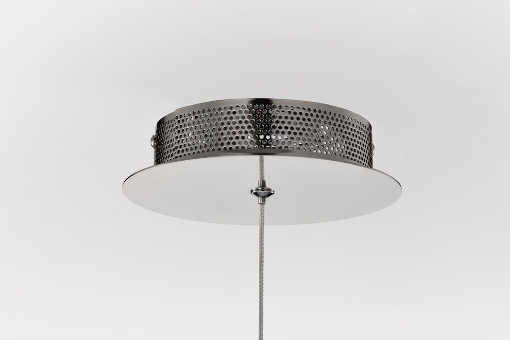 SATCO/NUVO Nova LED 16 Inch Mini Pendant Polished Nickel Finish K9 Crystal (62-2445)
