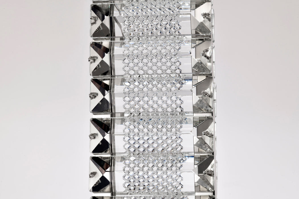 SATCO/NUVO Nova LED 16 Inch Mini Pendant Polished Nickel Finish K9 Crystal (62-2445)