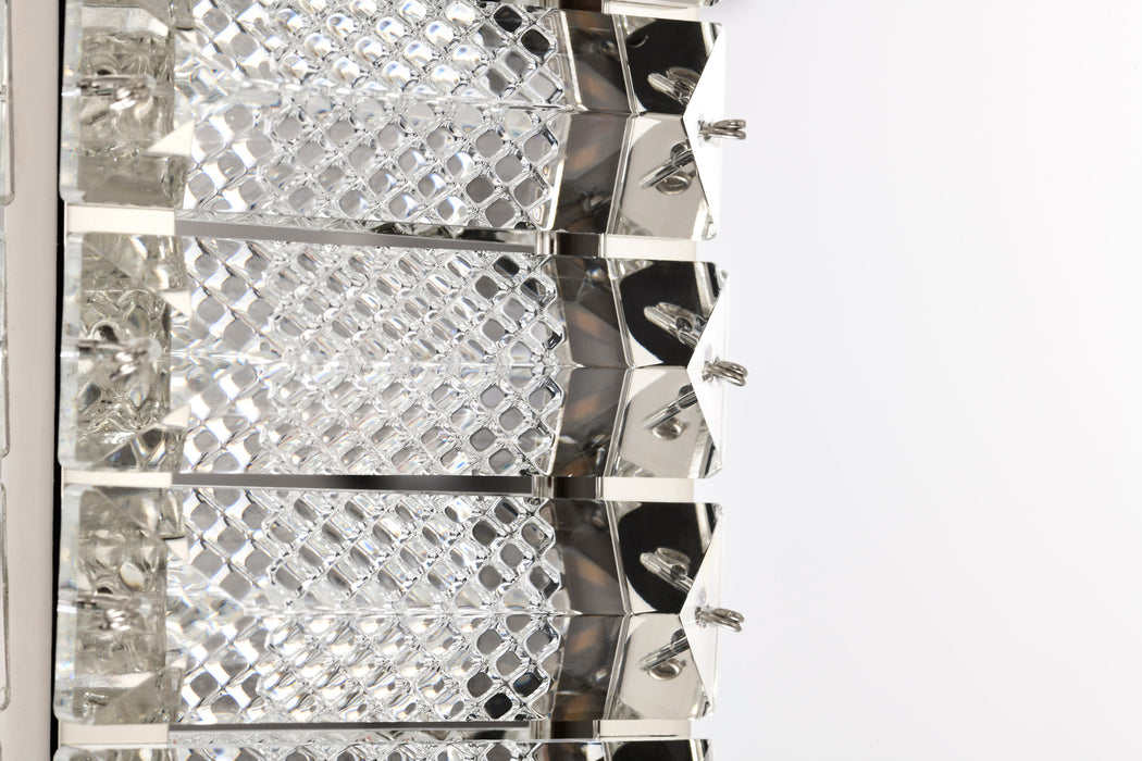 SATCO/NUVO Nova LED 16 Inch Mini Pendant Polished Nickel Finish K9 Crystal (62-2445)