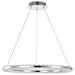 SATCO/NUVO Nova LED 23 Inch Round Pendant Polished Nickel Finish K9 Crystal (62-2446)