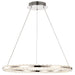 SATCO/NUVO Nova LED 23 Inch Round Pendant Polished Nickel Finish K9 Crystal (62-2446)