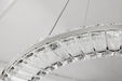 SATCO/NUVO Nova LED 23 Inch Round Pendant Polished Nickel Finish K9 Crystal (62-2446)
