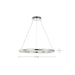 SATCO/NUVO Nova LED 23 Inch Round Pendant Polished Nickel Finish K9 Crystal (62-2446)