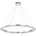 SATCO/NUVO Nova LED 36 Inch Round Pendant Polished Nickel Finish K9 Crystal (62-2447)