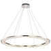 SATCO/NUVO Nova LED 36 Inch Round Pendant Polished Nickel Finish K9 Crystal (62-2447)