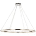 SATCO/NUVO Nova LED 36 Inch Round Pendant Polished Nickel Finish K9 Crystal (62-2447)