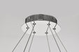 SATCO/NUVO Nova LED 36 Inch Round Pendant Polished Nickel Finish K9 Crystal (62-2447)