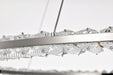 SATCO/NUVO Nova LED 36 Inch Round Pendant Polished Nickel Finish K9 Crystal (62-2447)