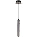 SATCO/NUVO Evander LED 16 Inch Mini Pendant Matte Black Finish Smoked Glass (62-2451)