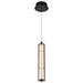 SATCO/NUVO Evander LED 16 Inch Mini Pendant Matte Black Finish Smoked Glass (62-2451)