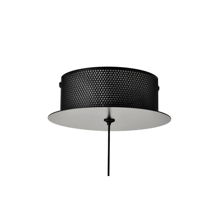SATCO/NUVO Evander LED 16 Inch Mini Pendant Matte Black Finish Smoked Glass (62-2451)