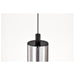 SATCO/NUVO Evander LED 16 Inch Mini Pendant Matte Black Finish Smoked Glass (62-2451)