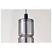 SATCO/NUVO Evander LED 16 Inch Mini Pendant Matte Black Finish Smoked Glass (62-2451)