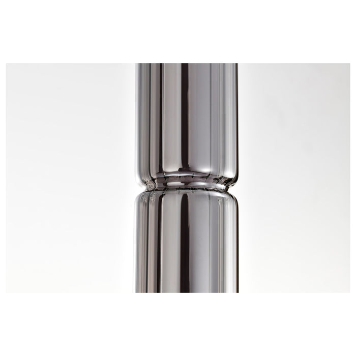 SATCO/NUVO Evander LED 16 Inch Mini Pendant Matte Black Finish Smoked Glass (62-2451)