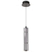 SATCO/NUVO Evander LED 16 Inch Mini Pendant Matte Black Finish Smoked Glass (62-2451)