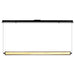 SATCO/NUVO Evander LED 48 Inch Island Pendant Matte Black Finish Smoked Glass (62-2452)