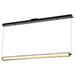 SATCO/NUVO Evander LED 48 Inch Island Pendant Matte Black Finish Smoked Glass (62-2452)
