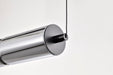 SATCO/NUVO Evander LED 48 Inch Island Pendant Matte Black Finish Smoked Glass (62-2452)