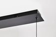SATCO/NUVO Evander LED 48 Inch Island Pendant Matte Black Finish Smoked Glass (62-2452)