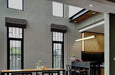 SATCO/NUVO Evander LED 48 Inch Island Pendant Matte Black Finish Smoked Glass (62-2452)