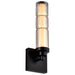 SATCO/NUVO Evander LED Wall Sconce Matte Black Finish Smoked Glass (62-2453)