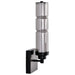 SATCO/NUVO Evander LED Wall Sconce Matte Black Finish Smoked Glass (62-2453)