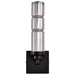 SATCO/NUVO Evander LED Wall Sconce Matte Black Finish Smoked Glass (62-2453)
