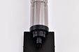 SATCO/NUVO Evander LED Wall Sconce Matte Black Finish Smoked Glass (62-2453)