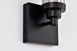 SATCO/NUVO Evander LED Wall Sconce Matte Black Finish Smoked Glass (62-2453)