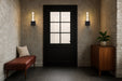 SATCO/NUVO Evander LED Wall Sconce Matte Black Finish Smoked Glass (62-2453)