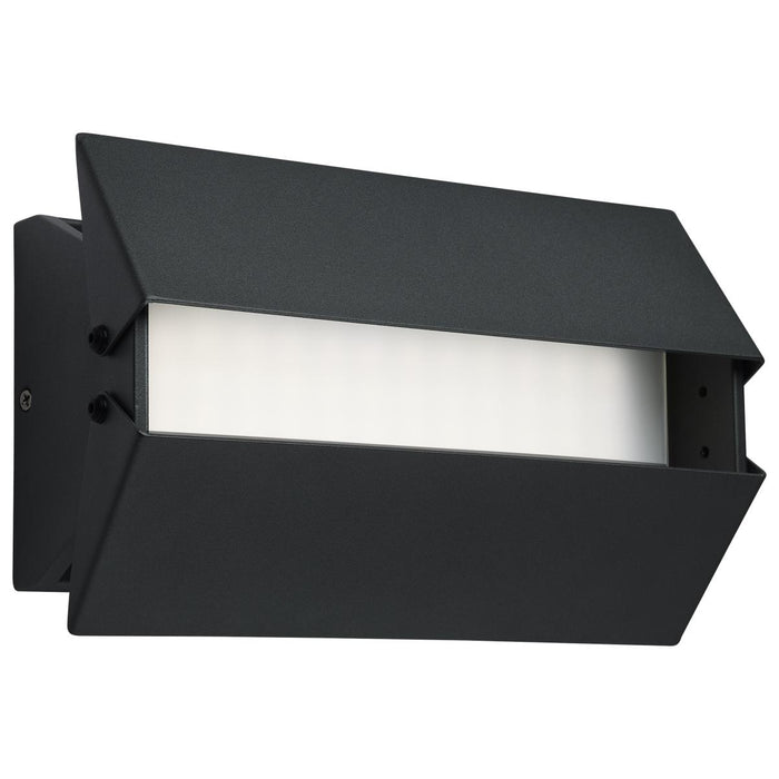 SATCO/NUVO Peak LED Wall Sconce 10W CCT Selectable 3000K/4000K/5000K 90 CRI 120-277V Matte Black Finish (62-245)