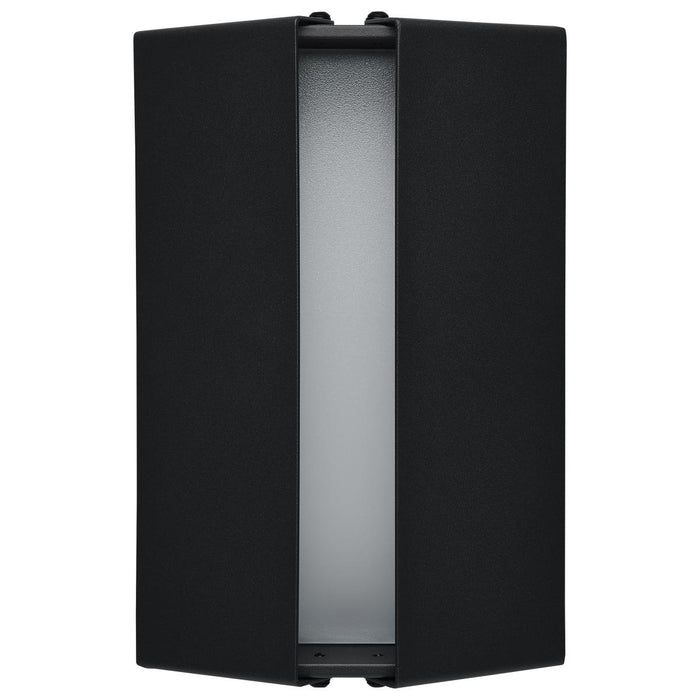 SATCO/NUVO Peak LED Wall Sconce 10W CCT Selectable 3000K/4000K/5000K 90 CRI 120-277V Matte Black Finish (62-245)