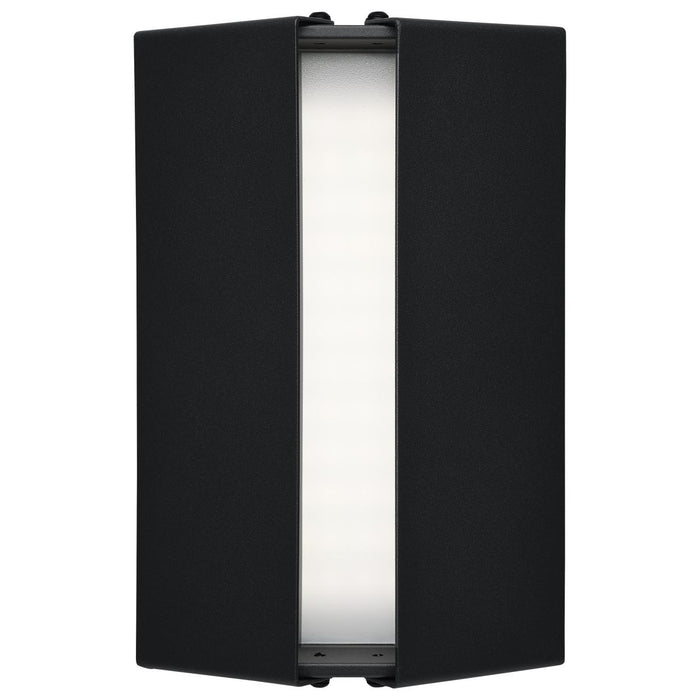 SATCO/NUVO Peak LED Wall Sconce 10W CCT Selectable 3000K/4000K/5000K 90 CRI 120-277V Matte Black Finish (62-245)