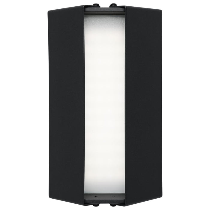 SATCO/NUVO Peak LED Wall Sconce 10W CCT Selectable 3000K/4000K/5000K 90 CRI 120-277V Matte Black Finish (62-245)