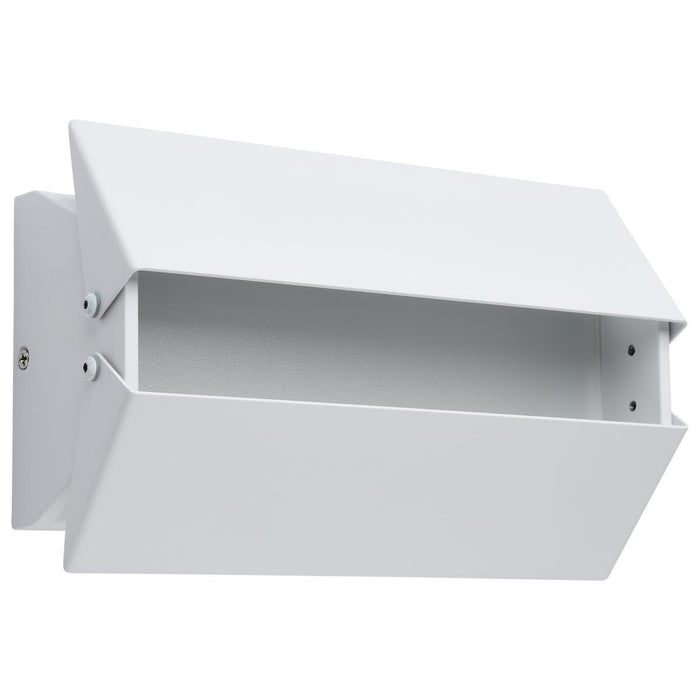 SATCO/NUVO Peak LED Wall Sconce 10W CCT Selectable 3000K/4000K/5000K 90 CRI 120-277V Matte White Finish (62-246)