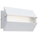 SATCO/NUVO Peak LED Wall Sconce 10W CCT Selectable 3000K/4000K/5000K 90 CRI 120-277V Matte White Finish (62-246)