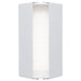 SATCO/NUVO Peak LED Wall Sconce 10W CCT Selectable 3000K/4000K/5000K 90 CRI 120-277V Matte White Finish (62-246)